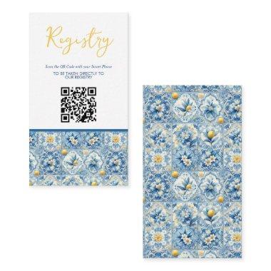 Lemon Tile  Registry QR Enclosure