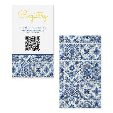 Lemon Tile  Registry QR Enclosure