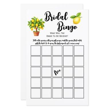 Lemon Tree Citrus  Bingo Party Game