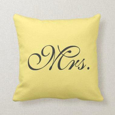 Lemon Yellow Mrs. Pillow