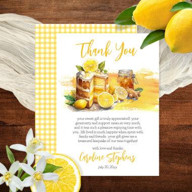 Lemon Zest Luscious Lemon Cake | Ginger Tea Thank You Invitations