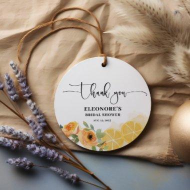 Lemons and Flowers  Favor Tags