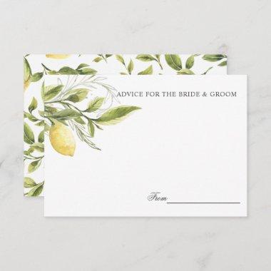 Lemons and leaves Wedding Advice or recipe Invitations