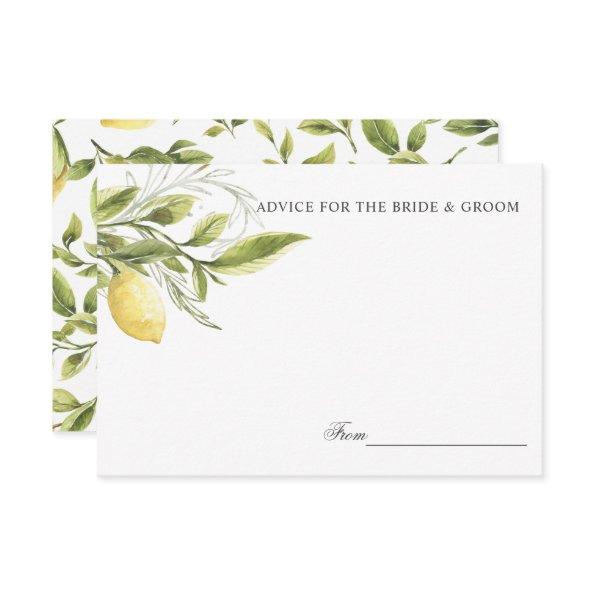 Lemons and leaves Wedding Advice or recipe