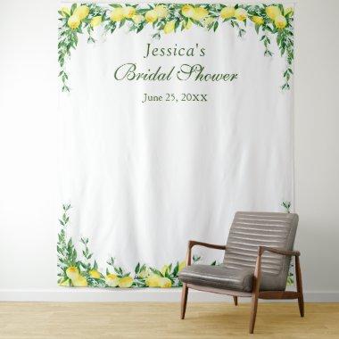 Lemons Blossom Bridal Shower Photo Booth Backdrop