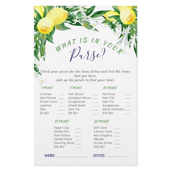 Lemons Blossom Greenery Chic  Game