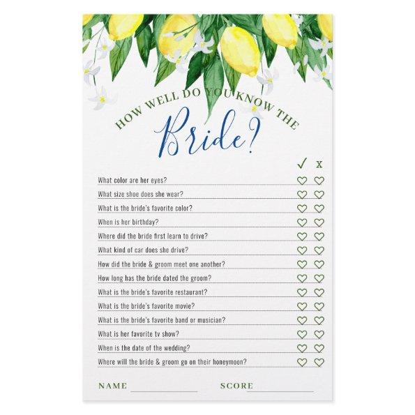 Lemons Blossom Greenery Chic  Game