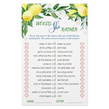 Lemons Blossom Greenery Chic  Game