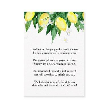 Lemons Blossom Greenery Gift  Enclosure