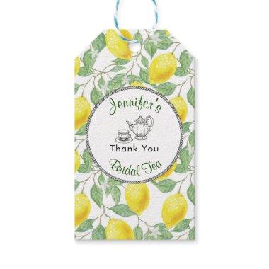 Lemons Branch and Tea Bridal Shower Thank You Gift Tags