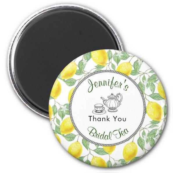 Lemons Branch and Tea Bridal Shower Thank You Magnet