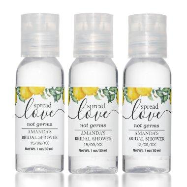 Lemons Bridal Shower favors Hand Sanitizer