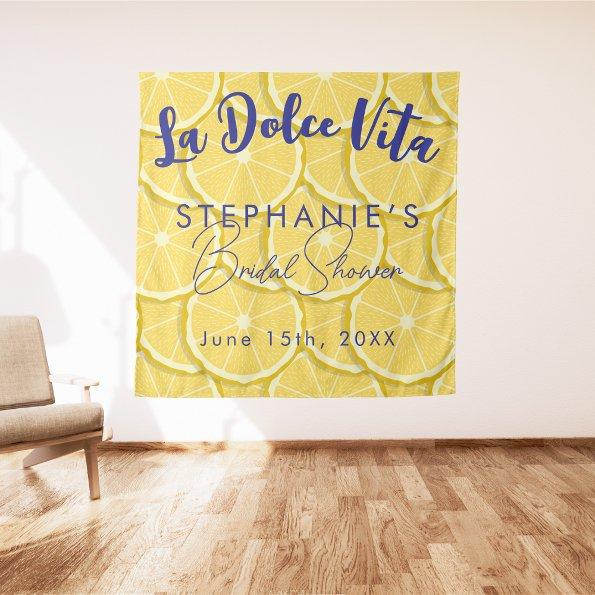Lemons  Photo Booth Backdrop Tapestry