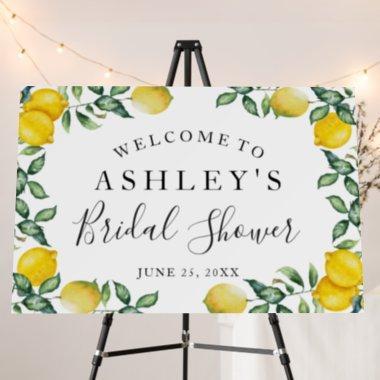 Lemons Bridal Shower Welcome sign horizontal