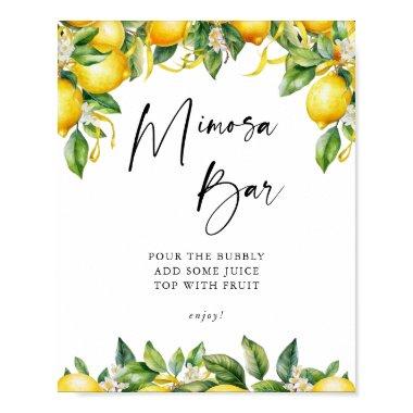 Lemons Citrus  Mimosa Bar Sign