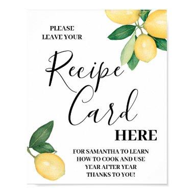 Lemons citrus Leave Recipe  Here Shower sign