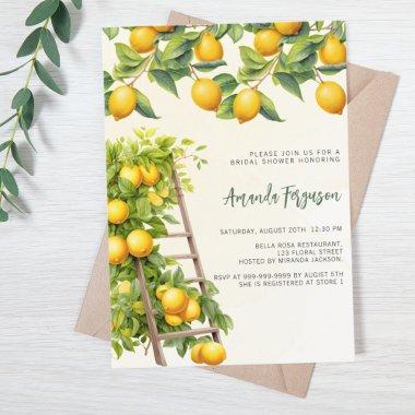 Lemons citrus yellow watercolored