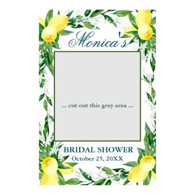 Lemons Greenery Blossom  Photo Prop Poster