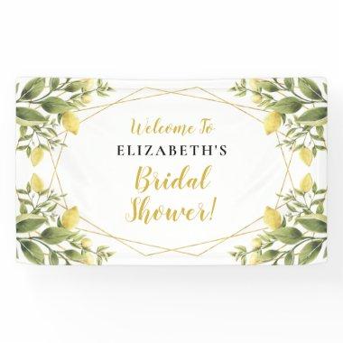 Lemons Greenery Bridal Shower Banner