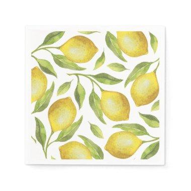 Lemons & Greenery PARTY Paper Napkins