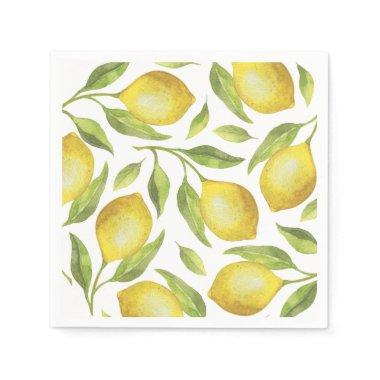 Lemons & Greenery PARTY Paper Napkins