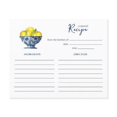Lemons in blue and white bowl Recipe