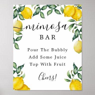 Lemons Mimosa Bar Sign