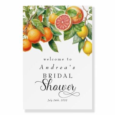 Lemons Orange | Couples Shower | Welcome Sign
