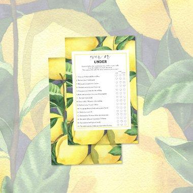 Lemons - Over or under  game