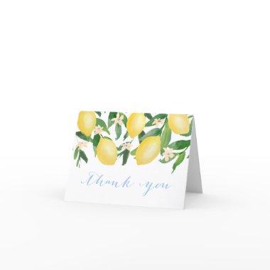 Lemons Powder Blue Citrus Baby Or  Thank You