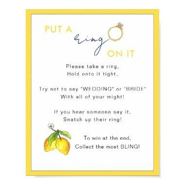 Lemons Put a ring on it  Game Poster