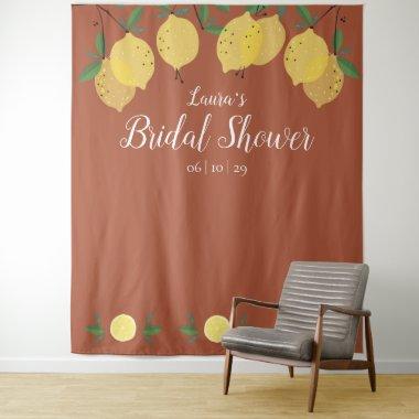 Lemons Terracotta  Photo Backdrop
