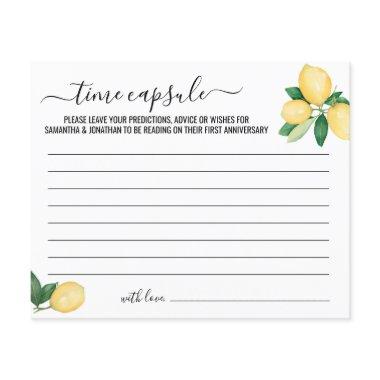 Lemons Time Capsule Advice for Couple  Flyer