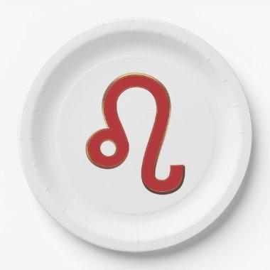 LEO Zodiac Sign July August Astrology Birthday  Paper Plates