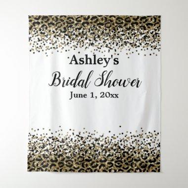 Leopard Bridal Shower Backdrop Photo Booth Prop