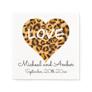 Leopard pattern - Love Napkins