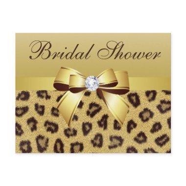Leopard Print, Bow & Diamond