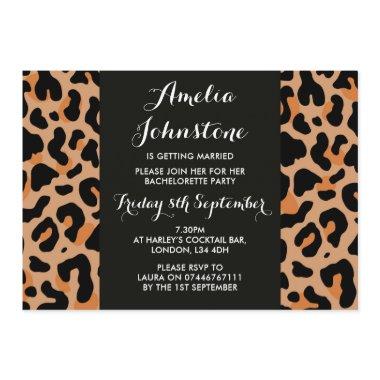 Leopard Print Bridal Shower Invitations