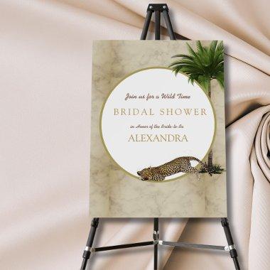 Leopard Print Pattern Elegant Palm  Foam Board