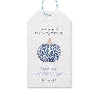 Leopard Print Pumpkin Shower Thank You Favor Tag