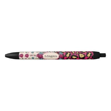 Leopard Print, Tattoo Style Pen