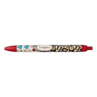 Leopard Print, Tattoo Style Pen