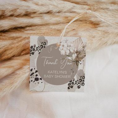 Leopard Print Thank You Favor Tags