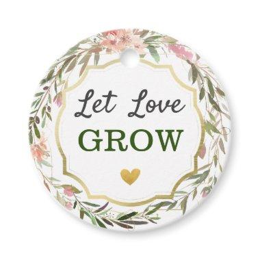 Let Love Grow Wedding  Cacti Seed Pot Favor Tags