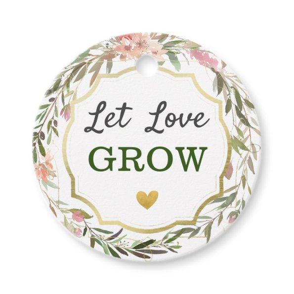Let Love Grow Wedding  Cacti Seed Pot Favor Tags