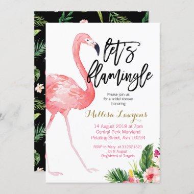 Let’s Flamingle Bridal Shower Invitations