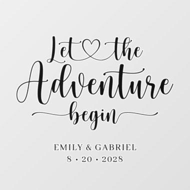 Let The Adventure Begin Wedding Wall Decal