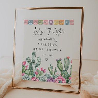 Let's Fiesta Cactus  Welcome Poster
