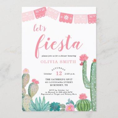 Let's Fiesta Shower Invitations