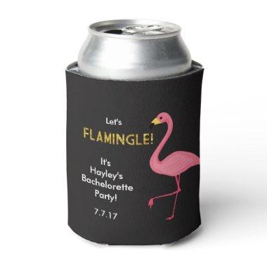 Let's Flamingle Bachelorette Drink Holder Can Cooler
